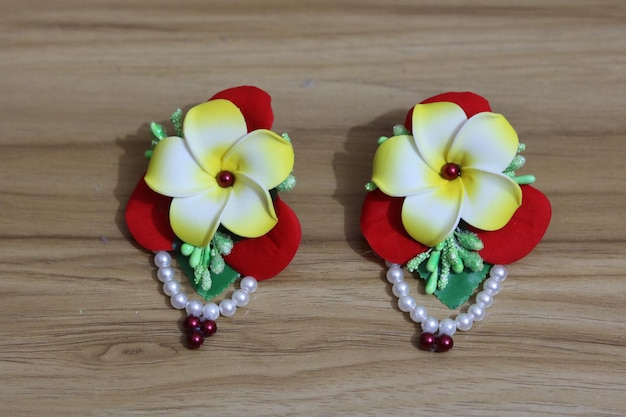 Floral ear ring for wedding celebration