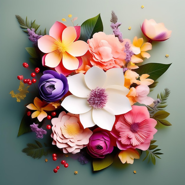 Photo floral elegance botanical graphic frame