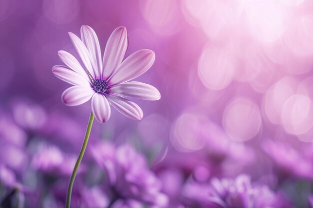 Floral femininity unique flower with female symbol petals