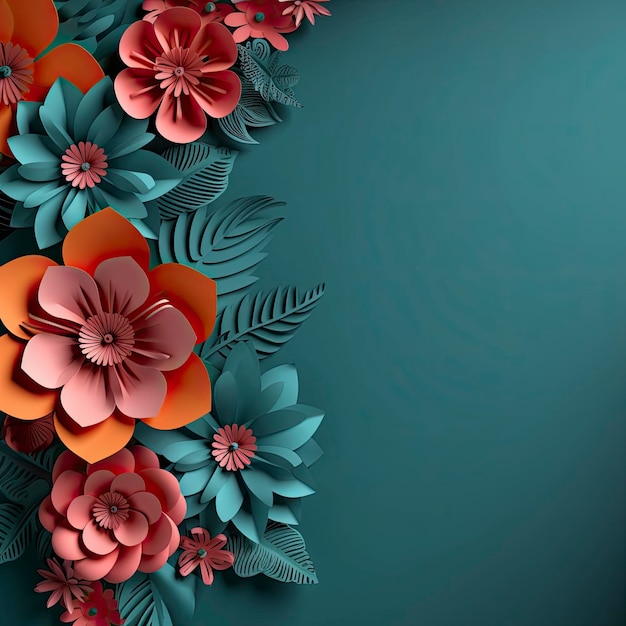 Floral flower product background