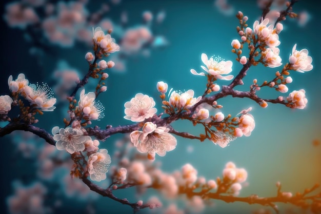 花の花春春の桜の花の抽象的な背景