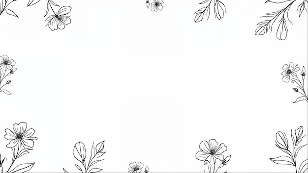 floral frame border
