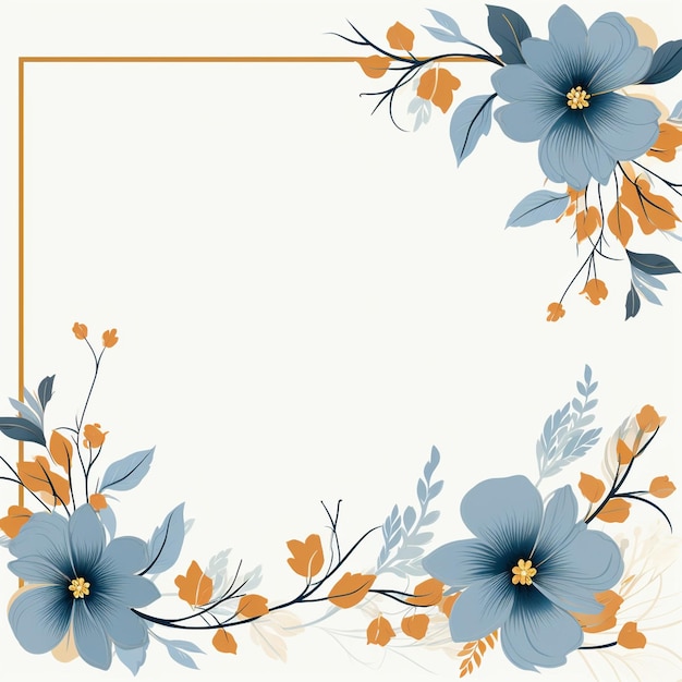 floral frame elegant