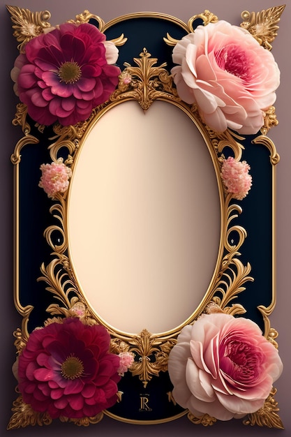 floral frame graphics