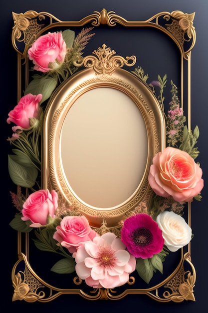 floral frame graphics