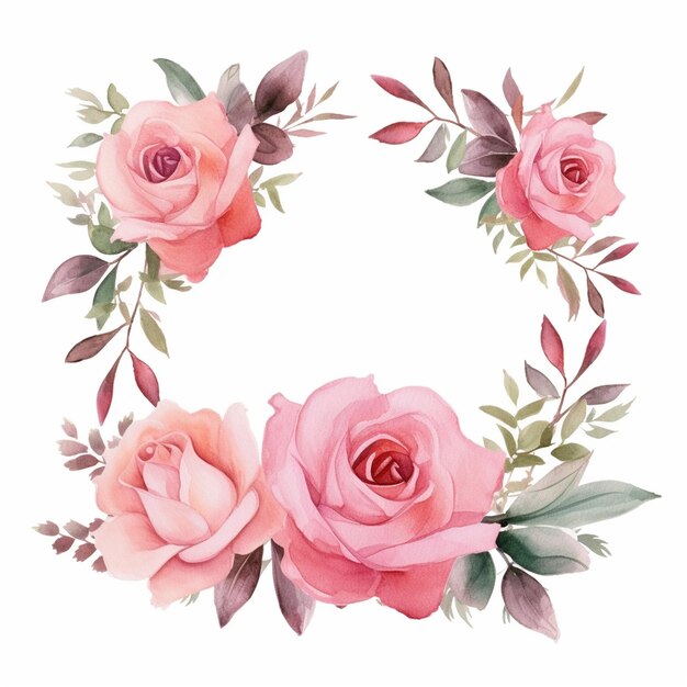 Photo floral frame