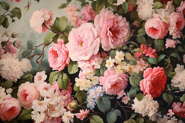 Floral Frescoes Natures Masterpieces in Bloom