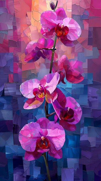 Photo floral fusion embracing natures beauty through captivating collage art and vibrant floral motifs