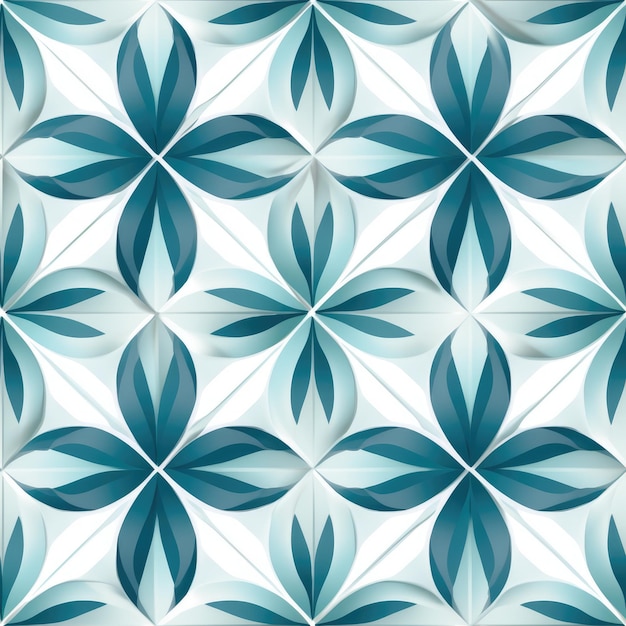 Photo floral geometry wallpaper