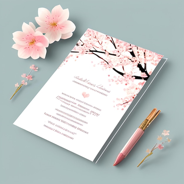 floral greeting card