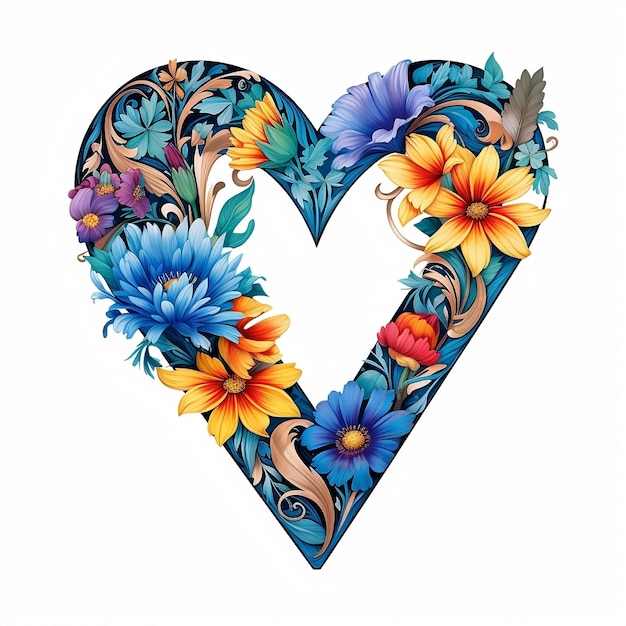 Floral heart