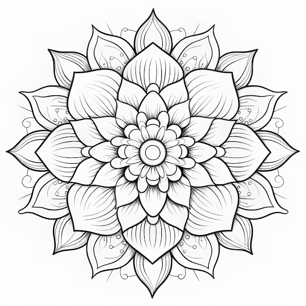 Floral Mandala Coloring Pages Bold And Graceful Designs