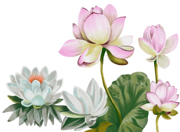 цветочные мотивы с натуральной цветочной текстурой