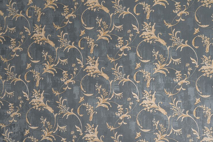 Photo floral old retro vintage ornament wallpaper on background. cute ornament floral pattern. background wall design. vintage wallpaper