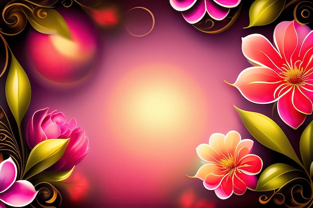 Floral ornament background