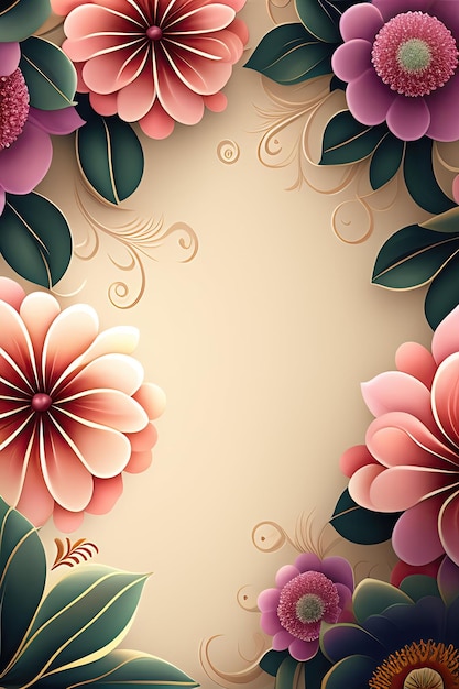 Floral ornament background