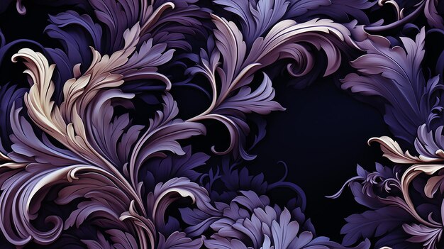 Floral Ornament Pattern Design for Elegant Backgrounds and Textures