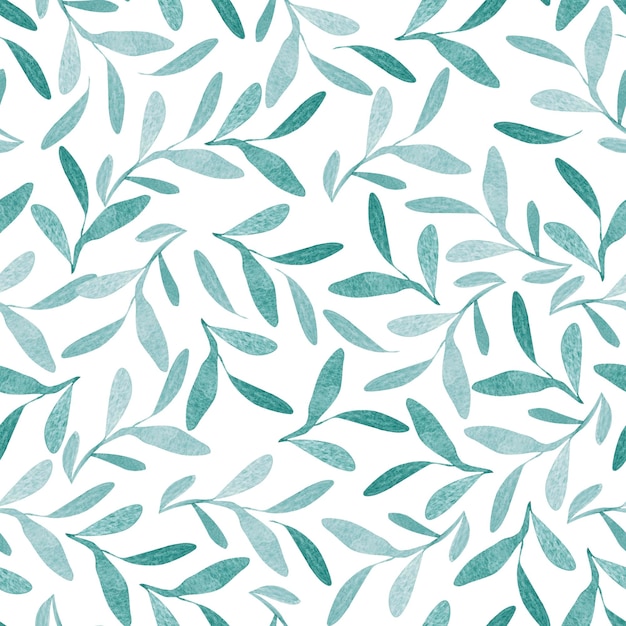 Floral ornament watercolor seamless pattern