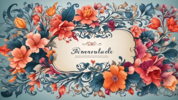 floral ornamentals background