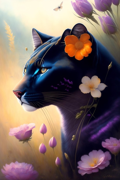 Floral panther