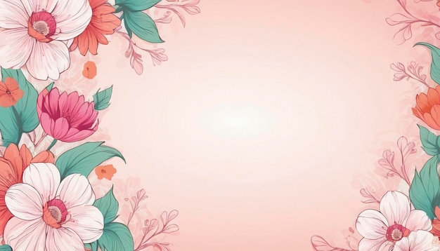 Photo floral pattern background