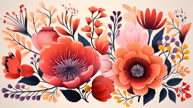 Photo floral pattern background