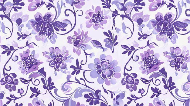 Photo a floral pattern by person