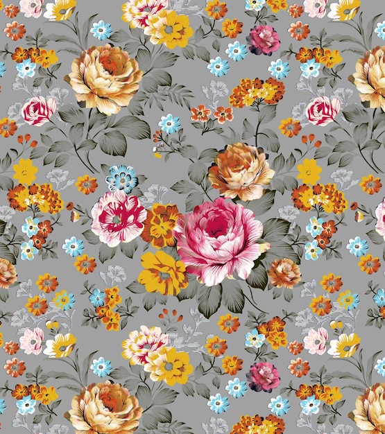 Photo a floral pattern by person