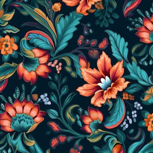 floral pattern design flower textile print Digital Design