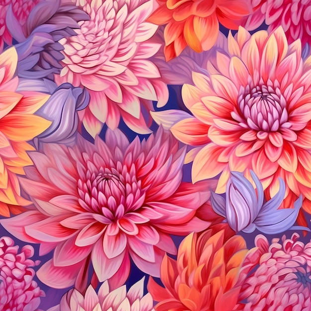 Floral pattern design flower textile print digital design