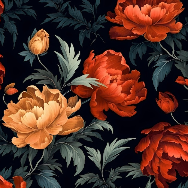 Floral pattern design flower textile print Digital Design