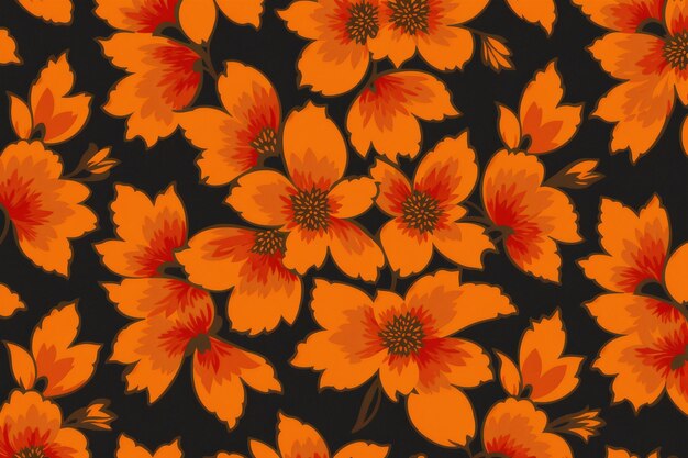 Floral pattern enchanting blooms a captivating floral pattern background generative ai