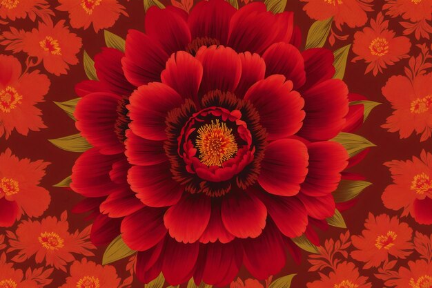 Floral pattern Enchanting Blooms A Captivating Floral Pattern Background Generative AI