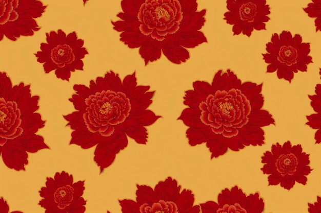 Floral pattern Enchanting Blooms A Captivating Floral Pattern Background Generative AI