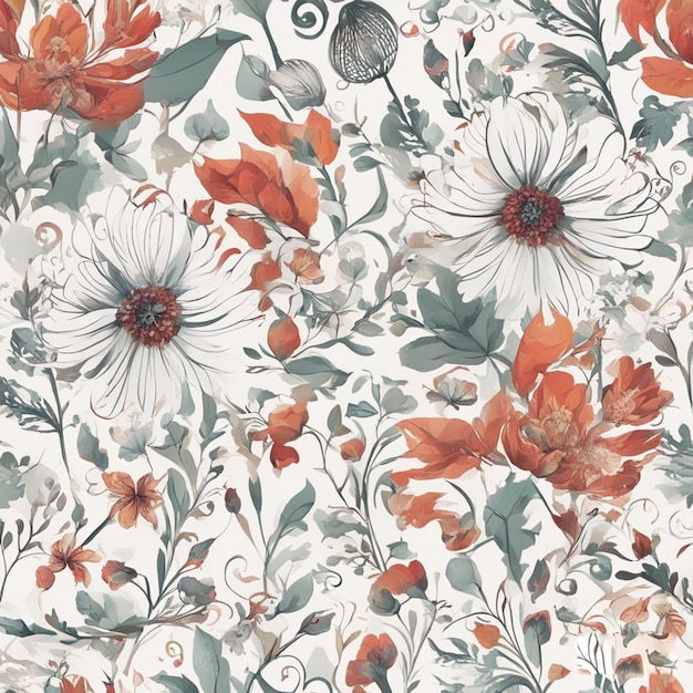 floral pattern wallpaper