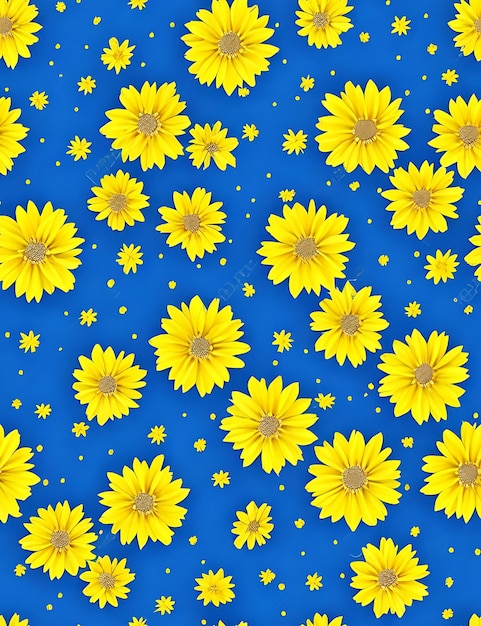 A floral pattern with leaves and flowers generative ai