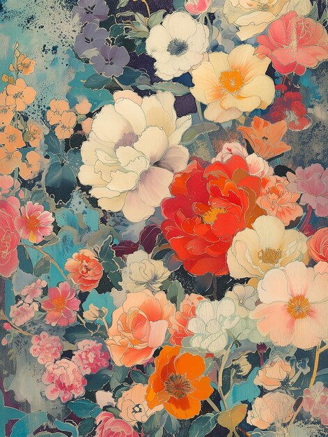 Photo floral pattern