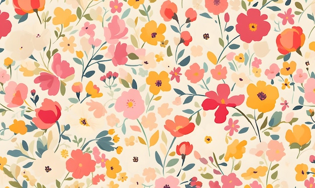 Photo floral pattern