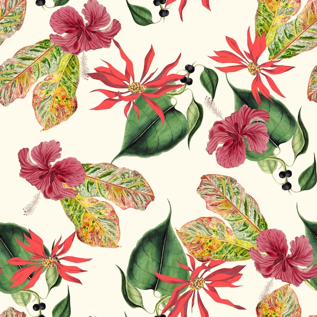 Photo floral pattern