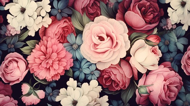 floral print background