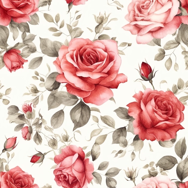 Floral rose pattern print texture background