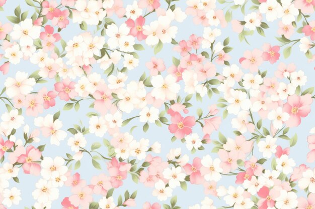 Photo a floral seamles pattern