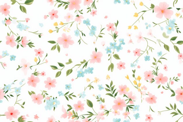 Photo a floral seamles pattern