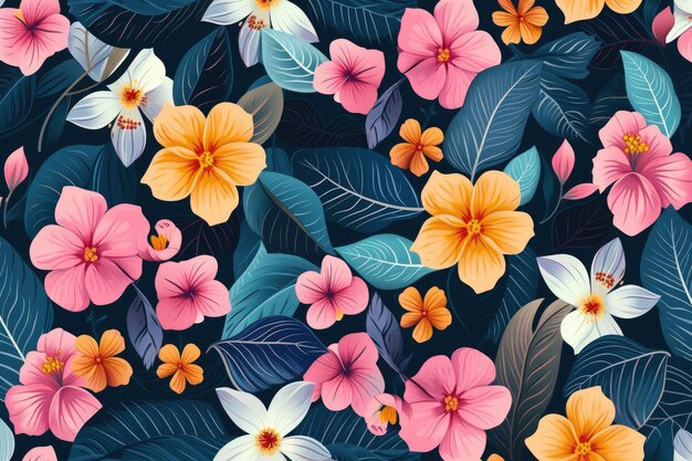 floral seamless pattern background