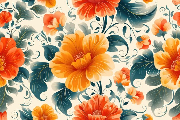 floral seamless pattern background