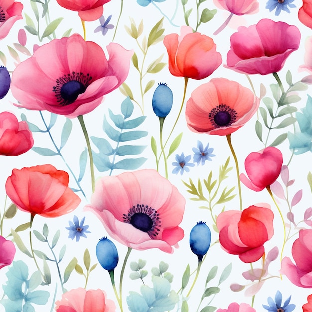 floral seamless pattern background