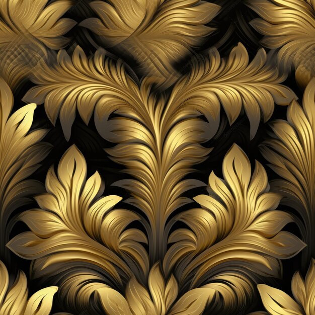 Floral seamless pattern baroque style