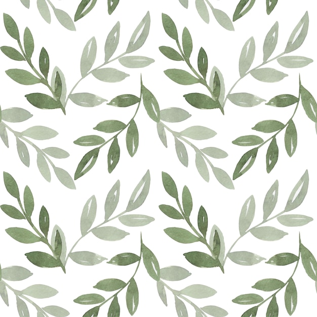 floral seamless pattern branch with leaves ornamental texture flourish nature autumn garden