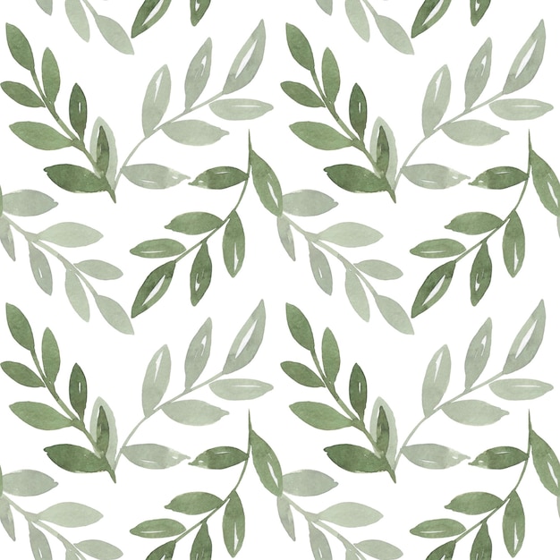 Floral seamless pattern Branch with leaves ornamental texture Flourish nature autumn garden