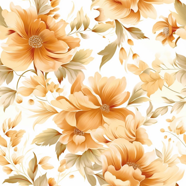 Floral seamless pattern Flower background ornamental tile